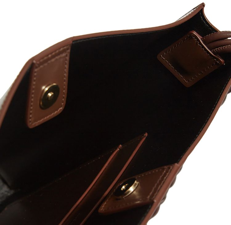 Jil Sander Tangle Medium Shoulder Bag Dark Brown