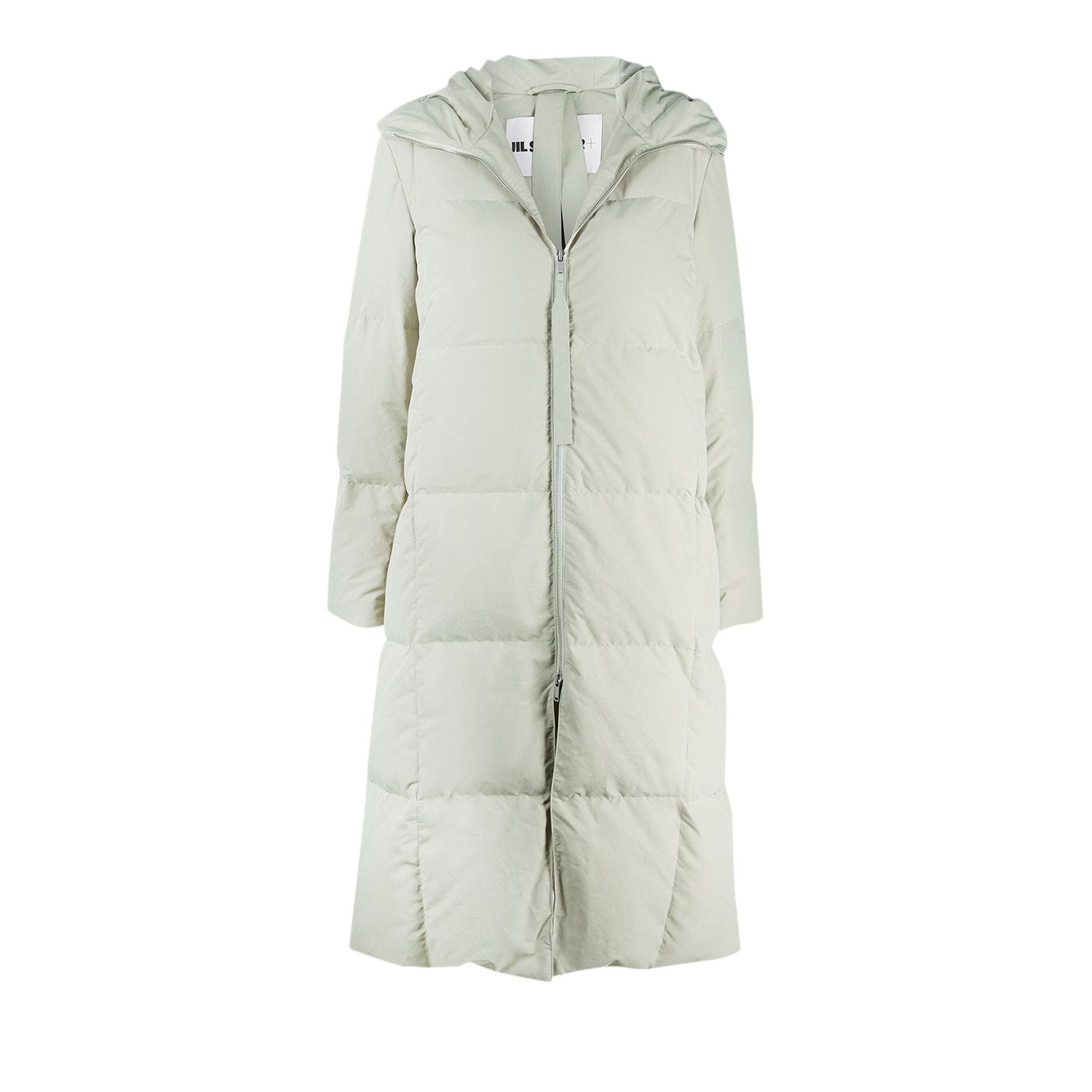 Buy Jil Sander Long Hooded Warm Fill Down Coat 'Light Grey