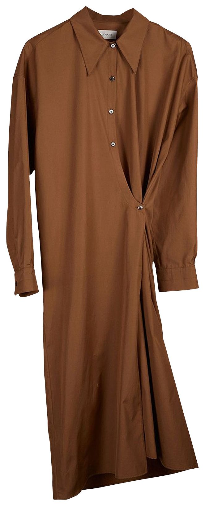 Lemaire Twisted Dress Tobacco