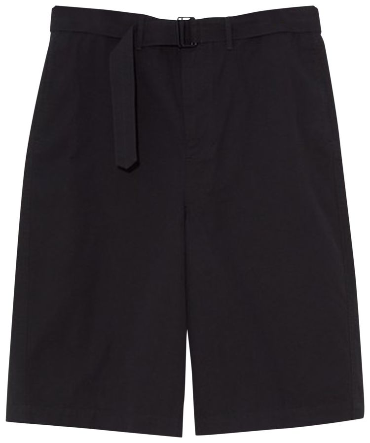 Lemaire One Pleat Bermuda Shorts Black