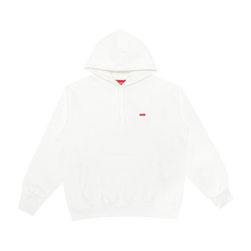 Buy Supreme Small Box Hooded Sweatshirt 'White' - SS21SW49