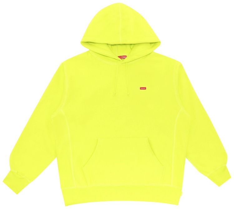 Supreme Small Box Hooded Sweatshirt Bright Yellow