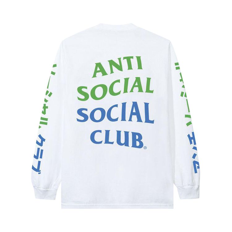 Anti Social Social Club Pizza Bun And Tire Long Sleeve White