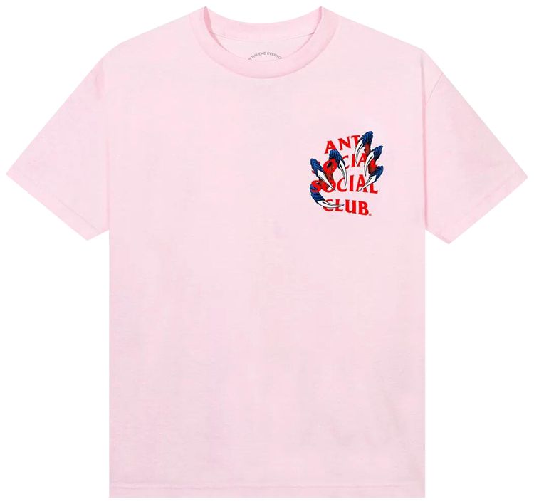 Anti Social Social Club Double Dragon Tee Pink