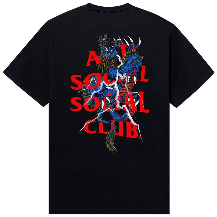Anti Social Social Club Double Dragon Tee Black