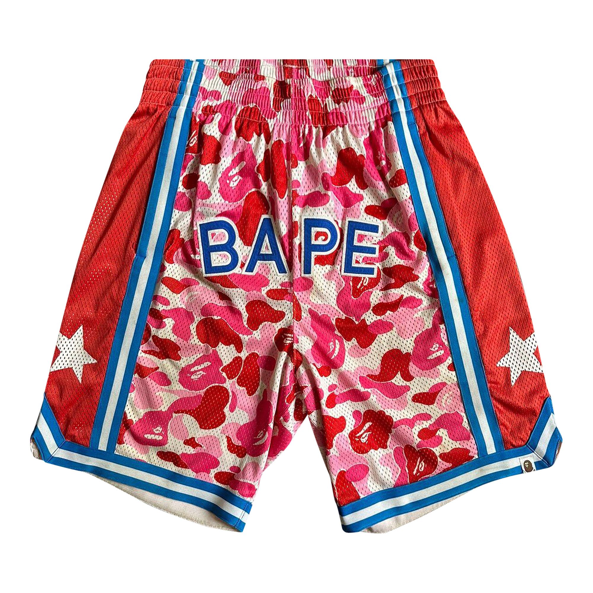 Size l BAPE Basketball Shorts Pink
