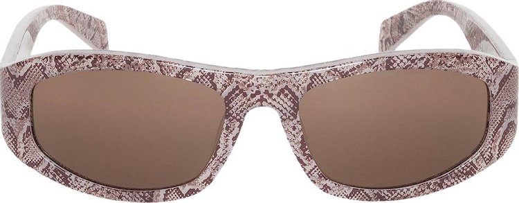 Stussy Landon Sunglasses Snake SkinBrown