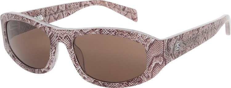 Stussy Landon Sunglasses Snake SkinBrown