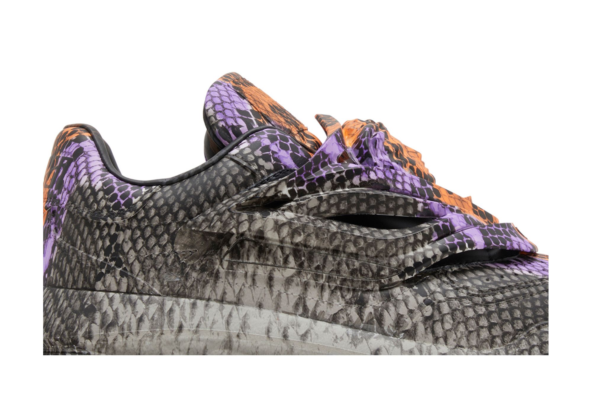 Buy Versace Odissea Caged Rubber Medusa Sneaker 'Grey Orange