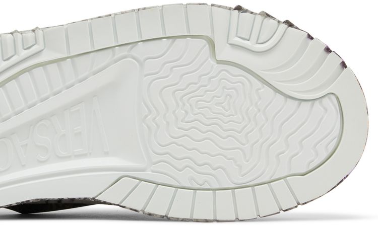 Versace Odissea Caged Rubber Medusa Sneaker Grey Orange Python