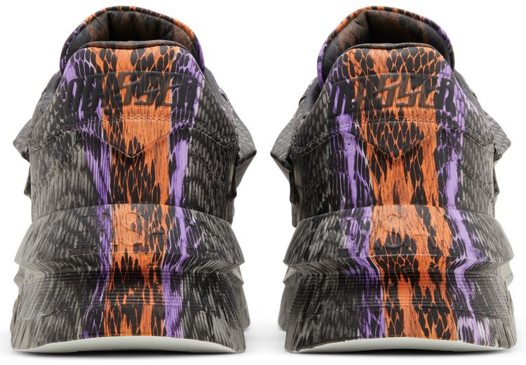 Versace Odissea Caged Rubber Medusa Sneaker Grey Orange Python