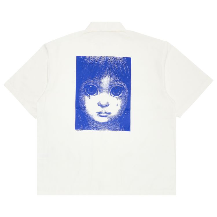 Supreme Margaret Keane Teardrop Short Sleeve Work Shirt White