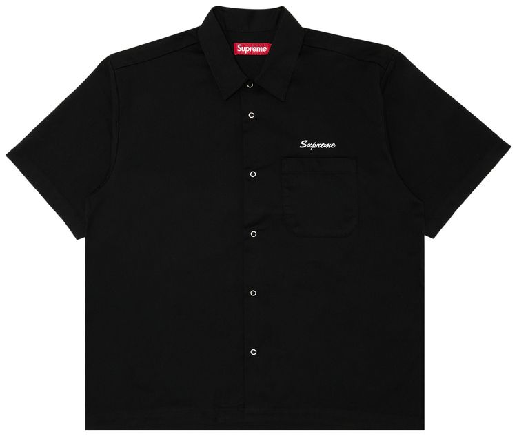 Supreme Margaret Keane Teardrop Short Sleeve Work Shirt Black