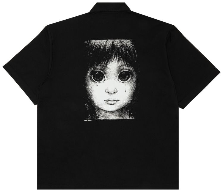 Supreme Margaret Keane Teardrop Short Sleeve Work Shirt Black