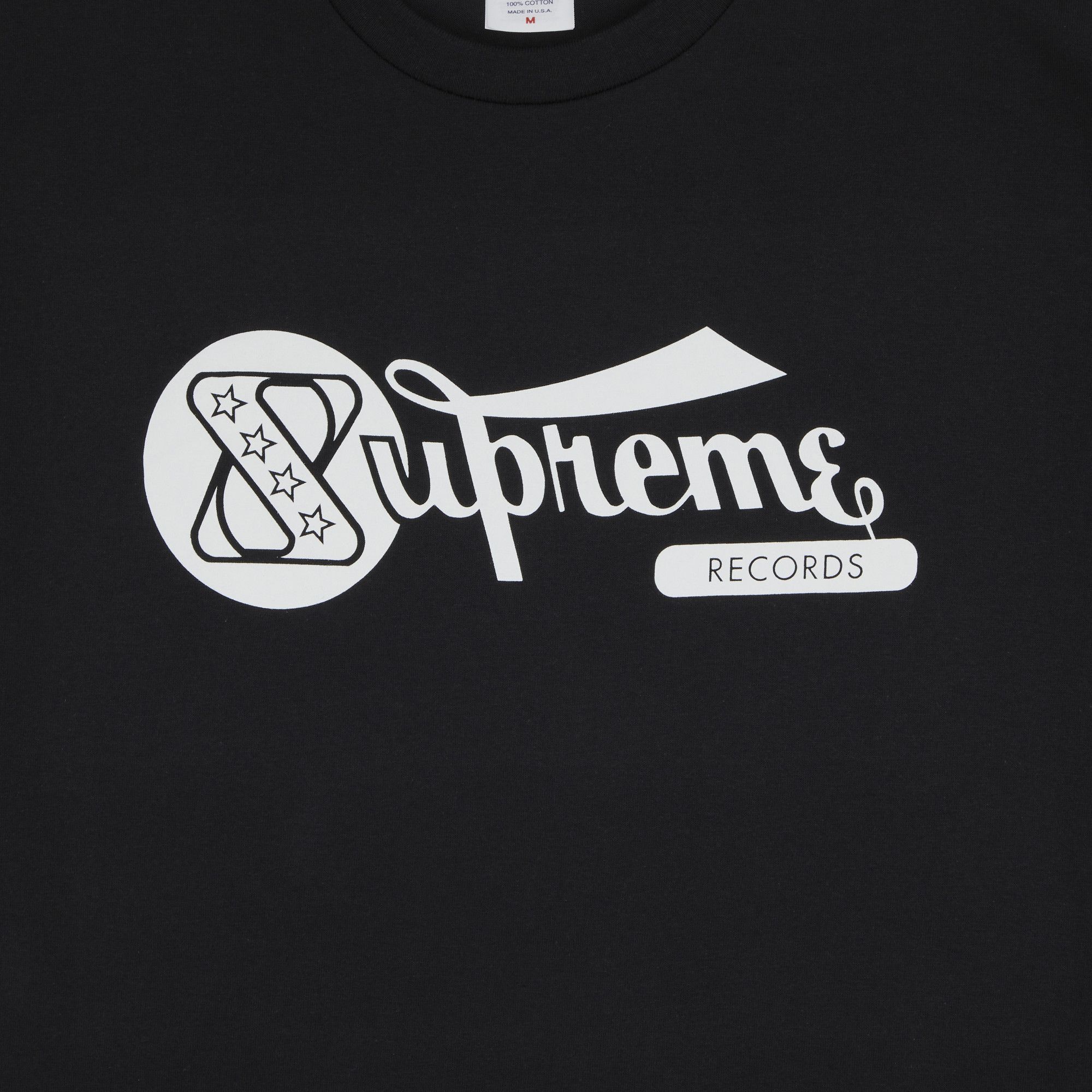 【限定品】 xxl Size Supreme 'Black' Tee Records スケートボード
