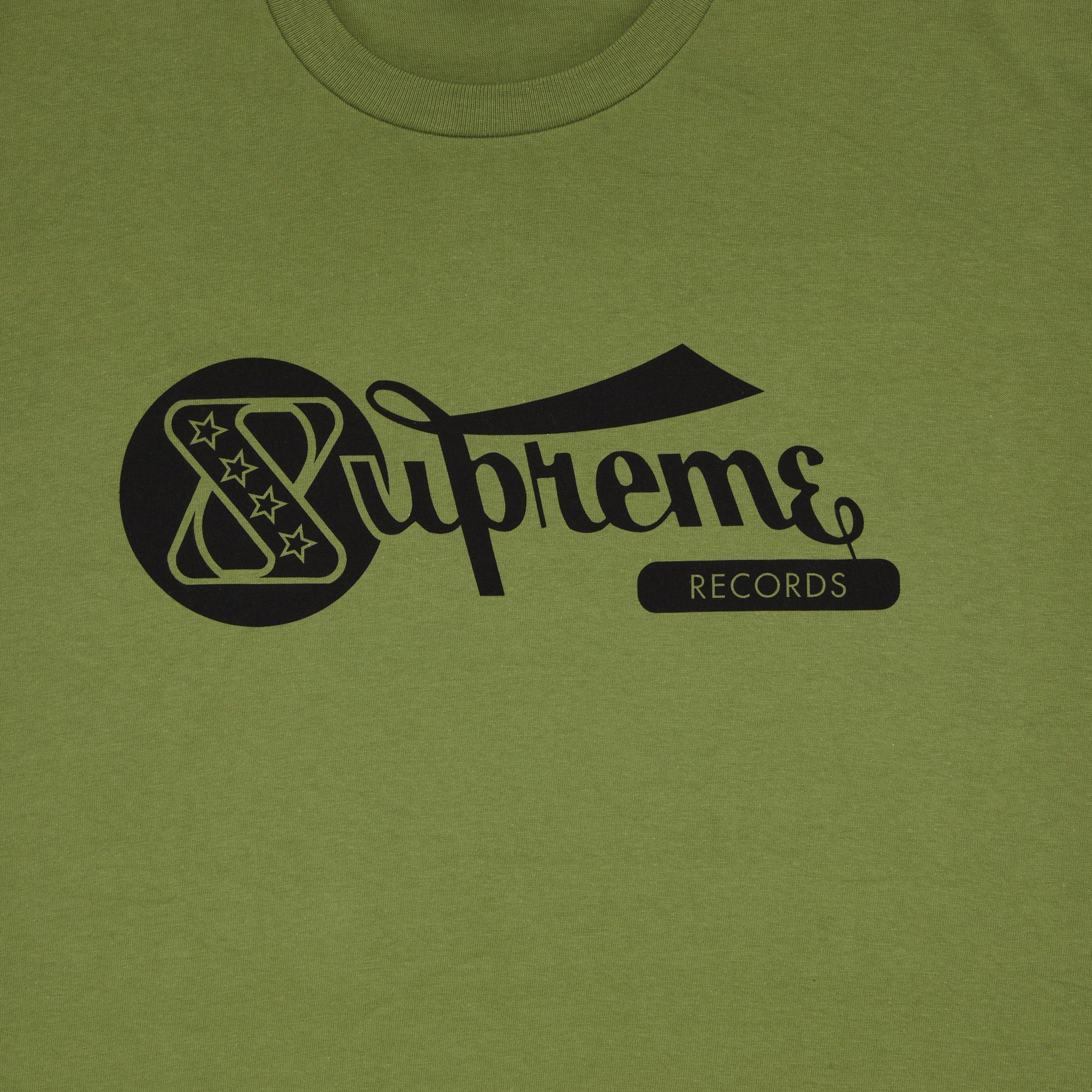 Buy Supreme Records Tee 'Moss Green' - SS24T40 MOSS GREEN | GOAT