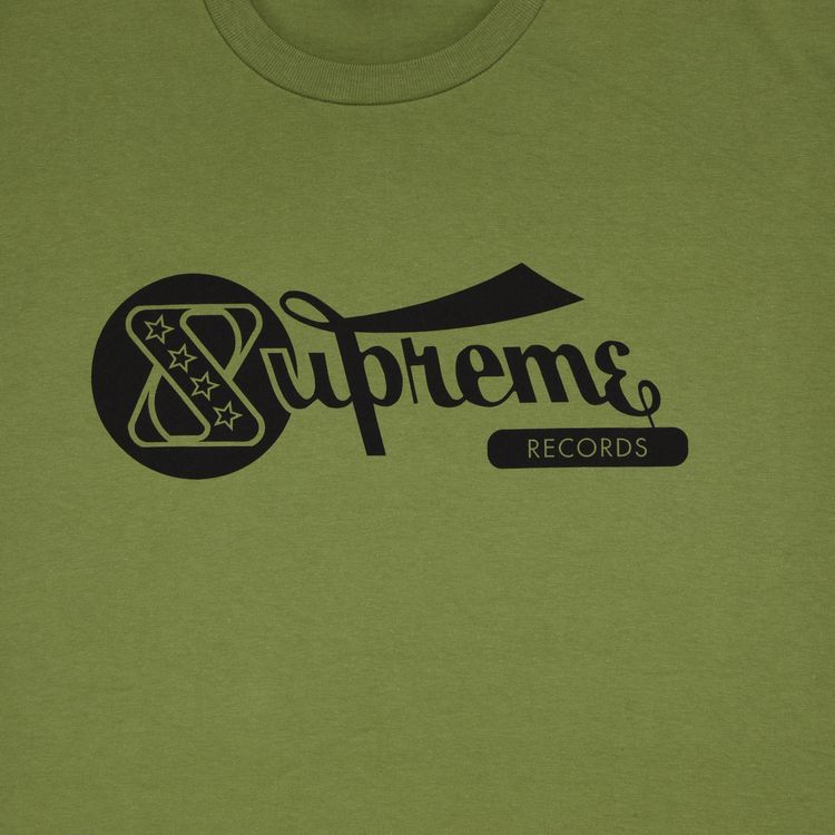 Supreme Records Tee Moss Green