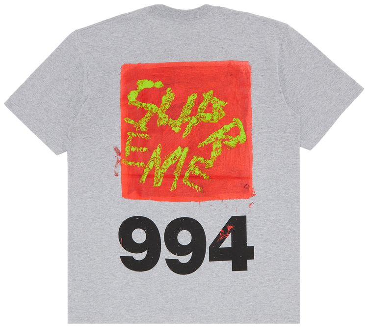 Supreme Paint Tee Heather Grey