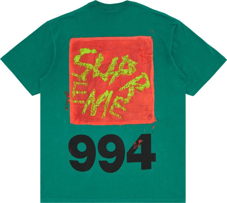 Supreme Paint Tee Green