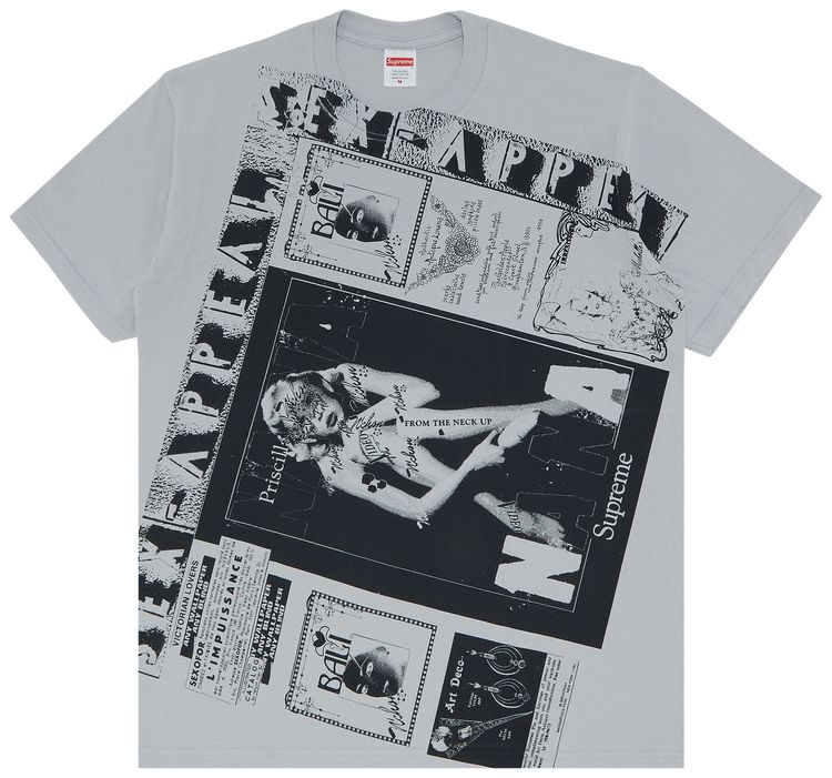 Supreme Collage Tee Cement Grey