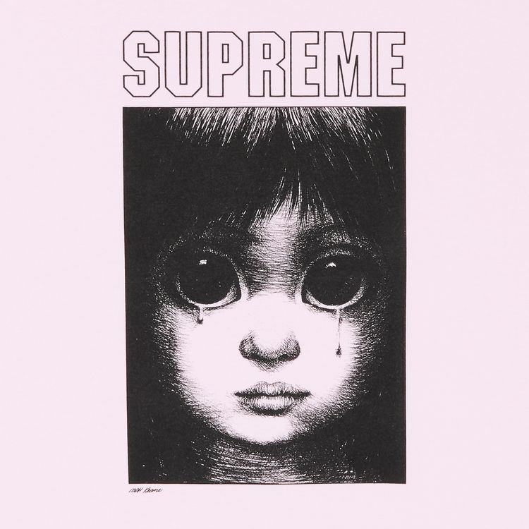 Supreme Margaret Keane Teardrop Tee Light Pink
