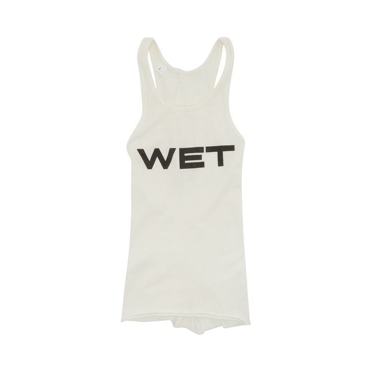 YZY Mowalola Wet Tank Top White