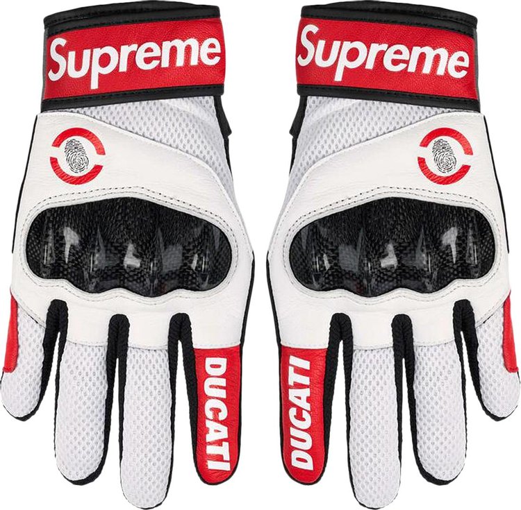 Supreme x Ducati x Spidi C1 Racing Gloves Red