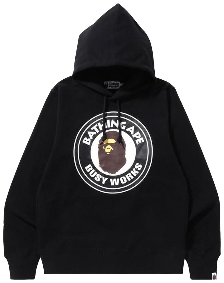 BAPE Busy Works Pullover Hoodie Black
