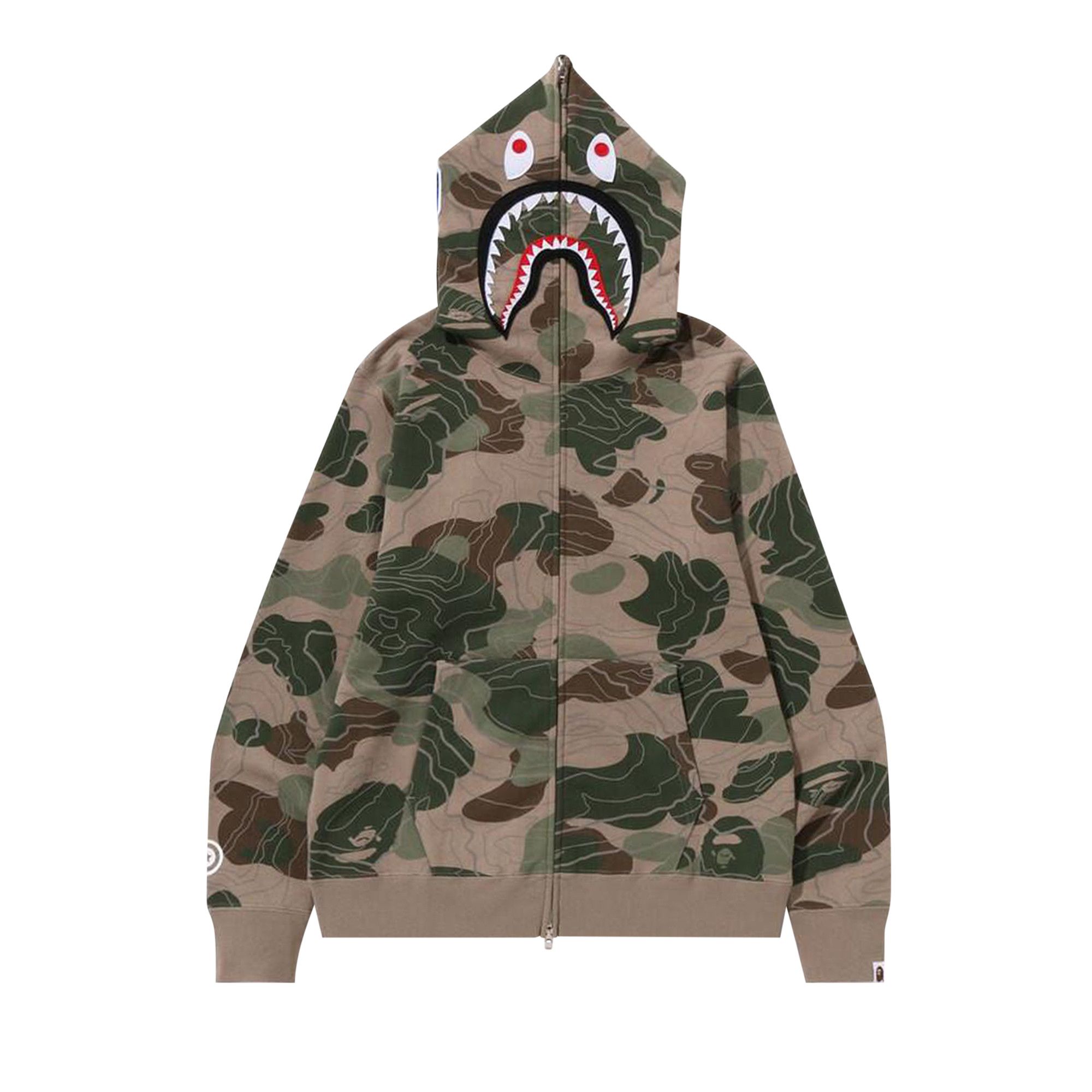 Jaket bape shark camo clearance