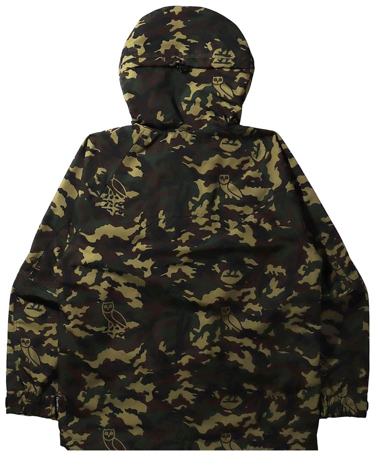 BAPE x OVO Woodland Camo Snowboard Jacket Green