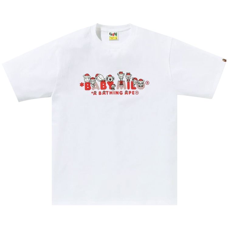 BAPE Christmas Baby Milo Tee White