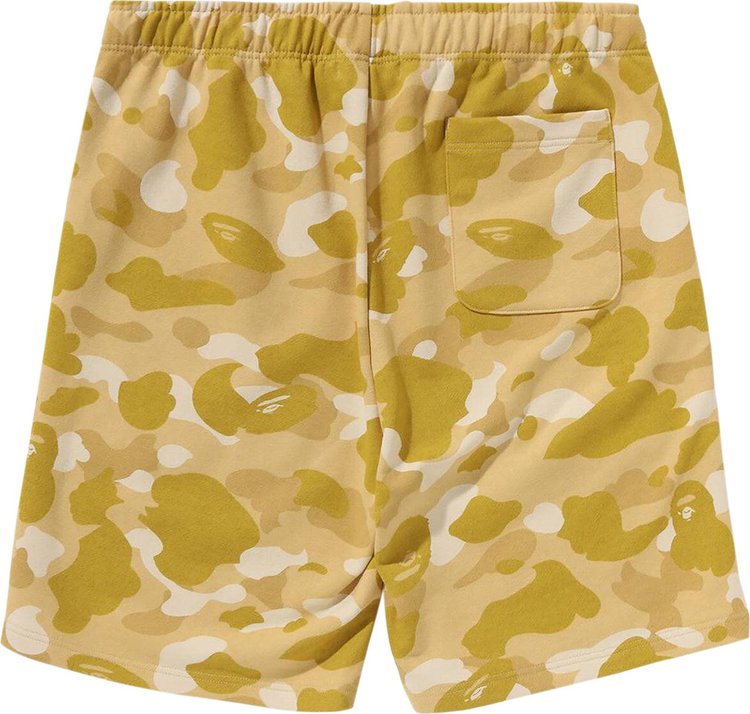 BAPE Color Camo Shark Sweat Shorts Yellow