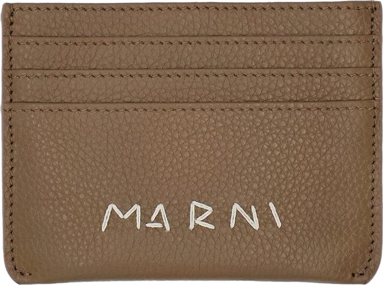 Marni Logo Detail Card Case Creta