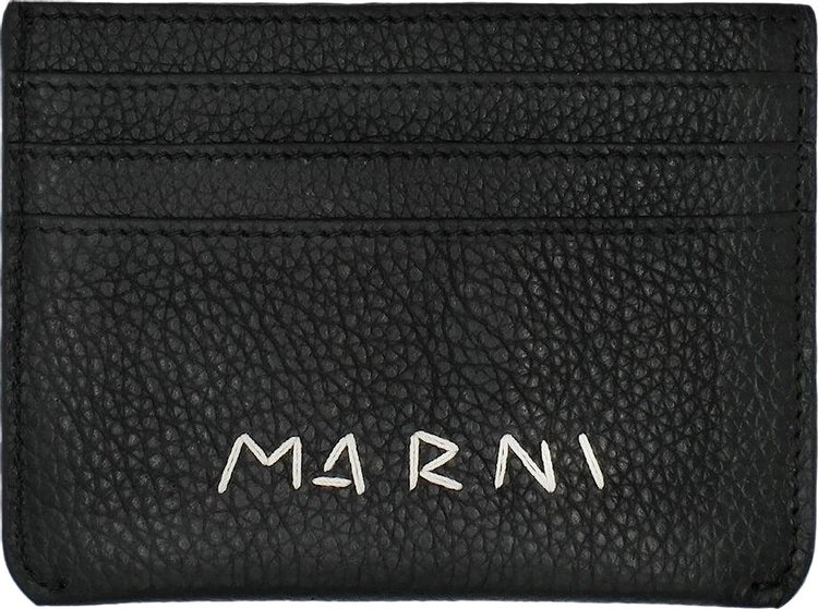 Marni Logo Detail Card Case Black