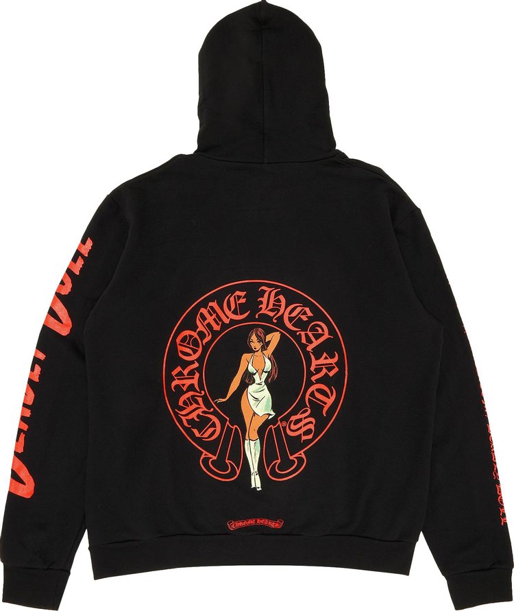 Chrome Hearts x Deadly Doll Online Exclusive Hoodie BlackRed