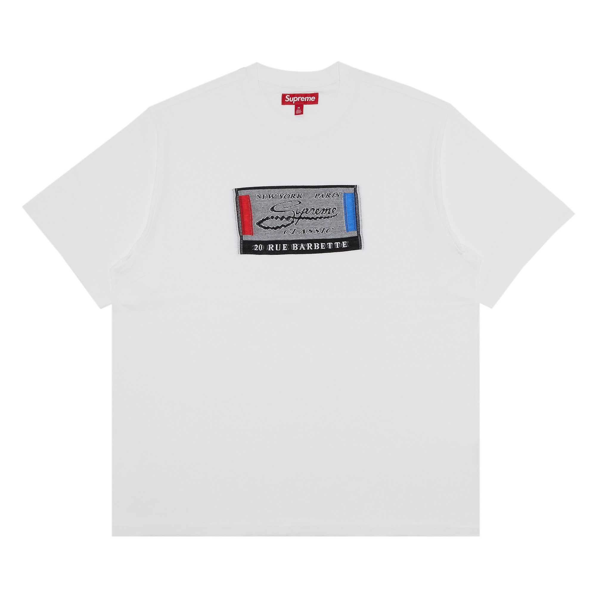 Supreme Signature Label S/S Top White 美品 メンズ 