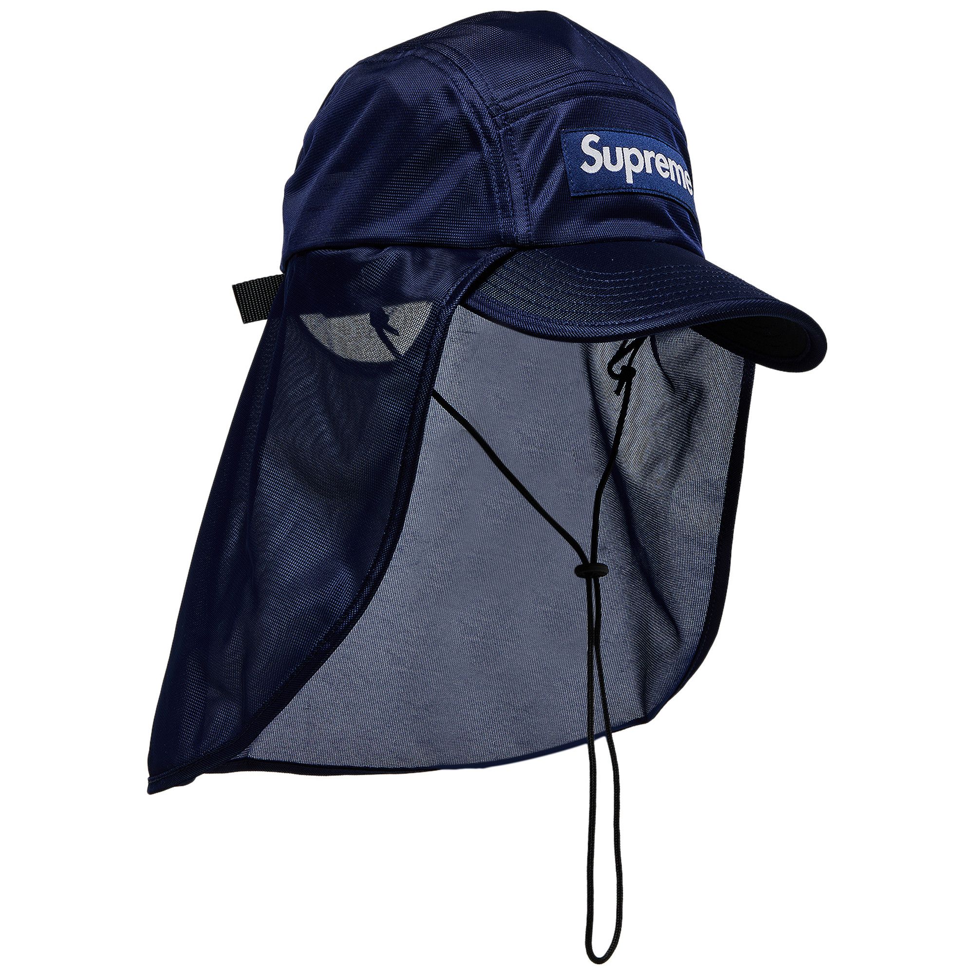 Buy Supreme Mesh Sunshield Camp Cap 'Navy' - SS24H58 NAVY | GOAT