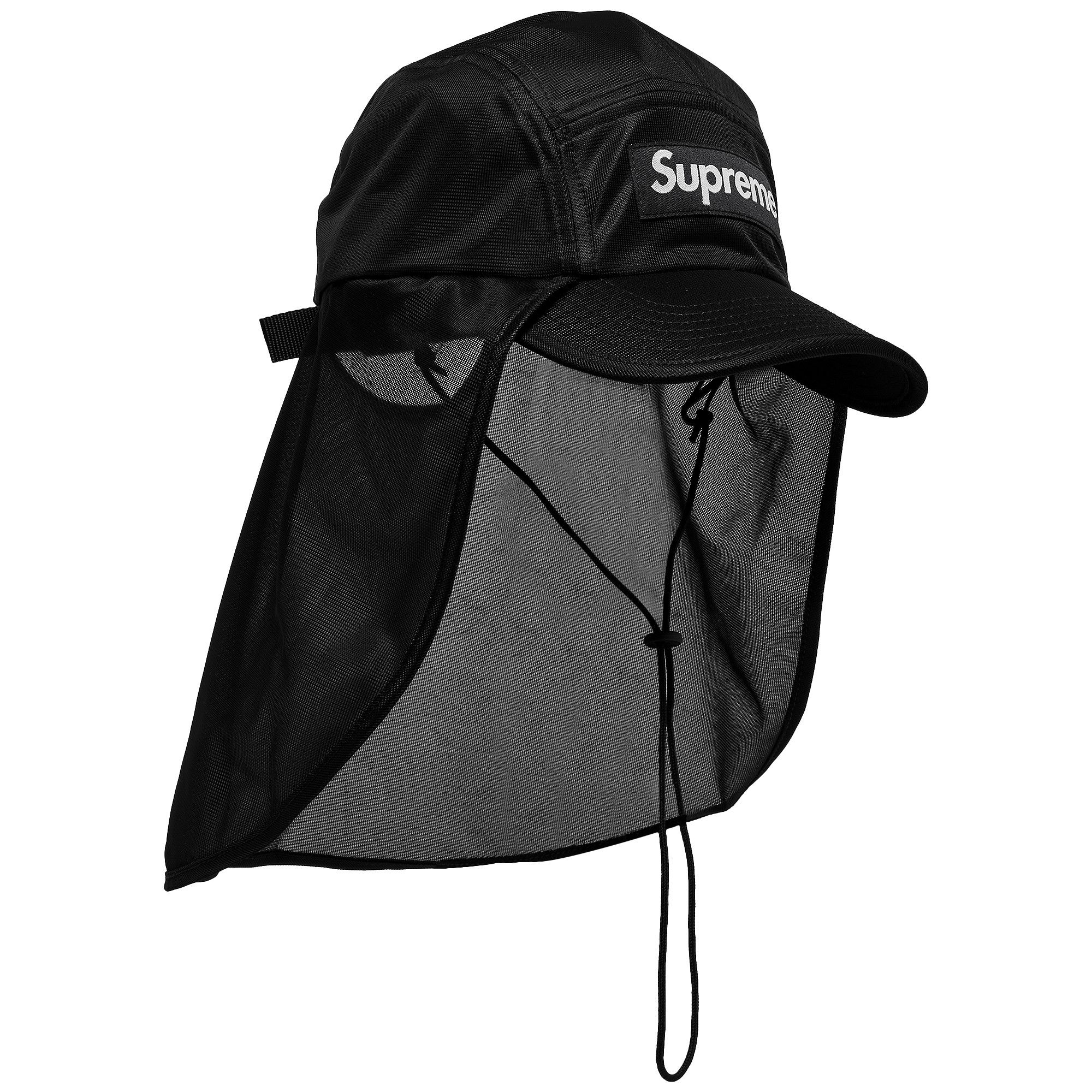 Buy Supreme Mesh Sunshield Camp Cap 'Black' - SS24H58 BLACK | GOAT