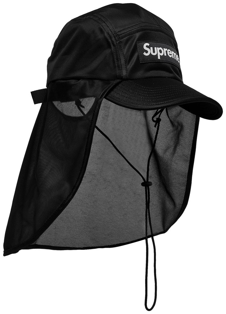 Supreme Mesh Sunshield Camp Cap Black