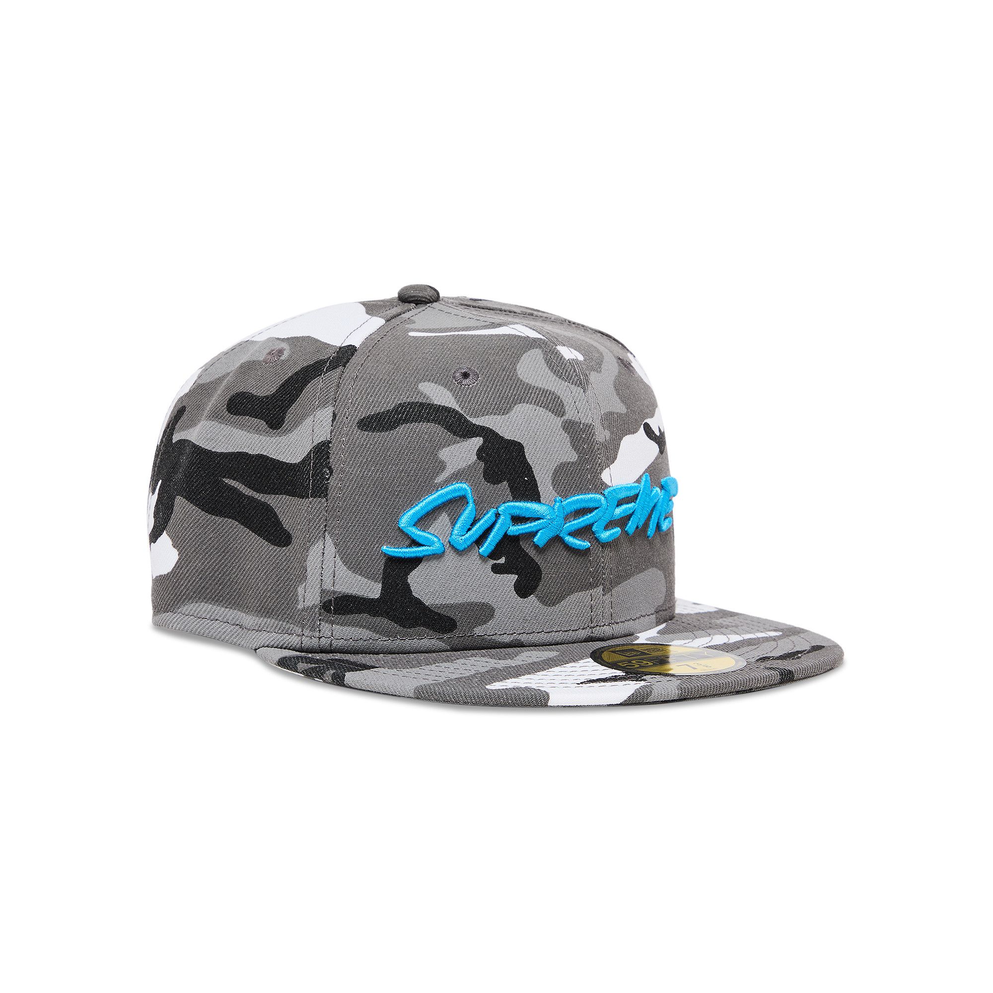 Size 7 1/2 Supreme Futura New Era 'Snow Camo'