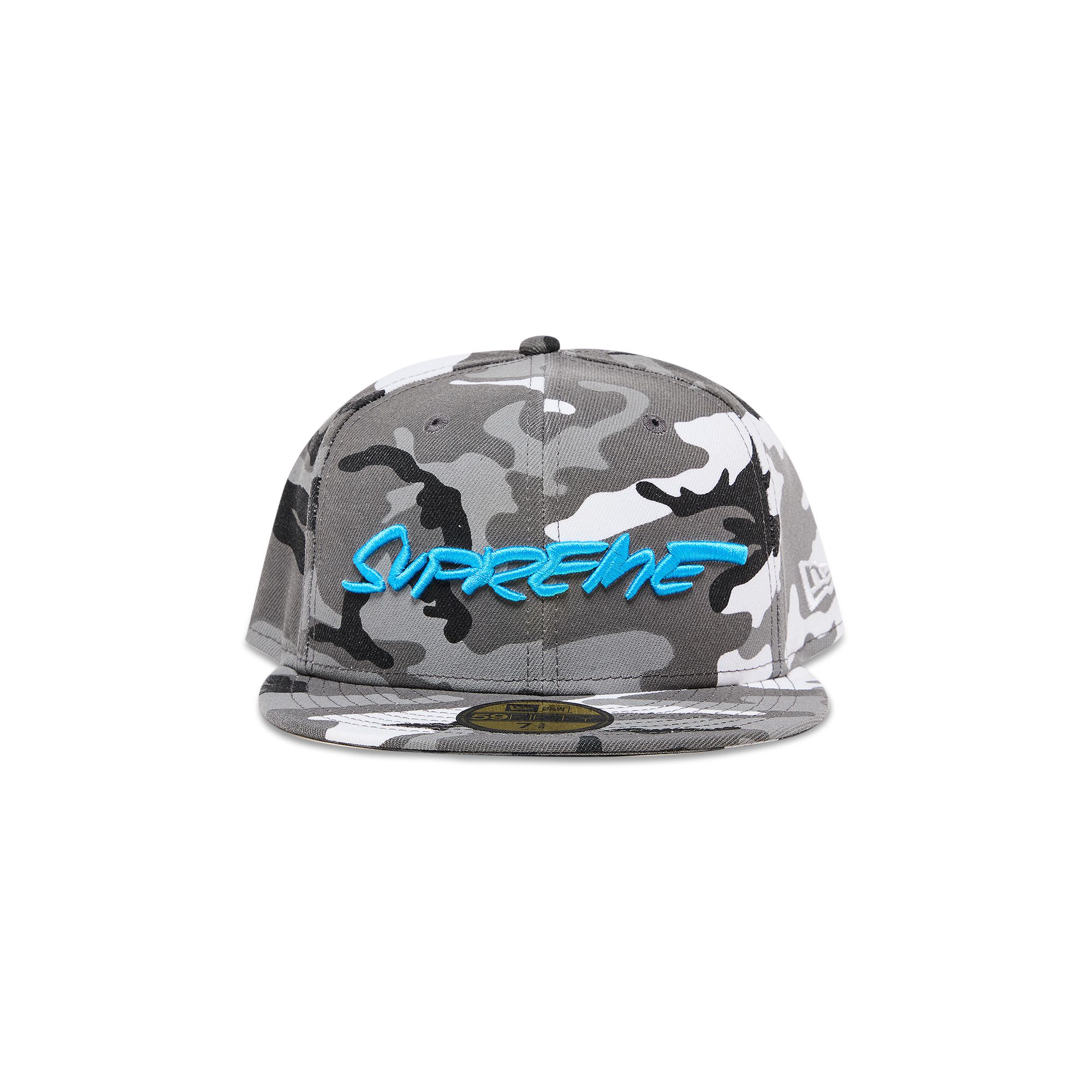 Size 7 1/2 Supreme Futura New Era 'Snow Camo'