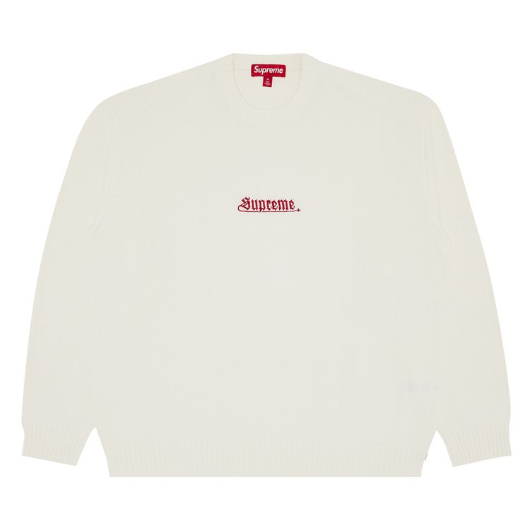 Supreme Old English Sweater Ivory