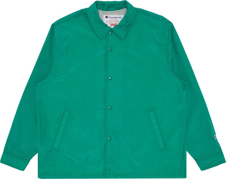 Supreme x Champion Coaches Jacket Green