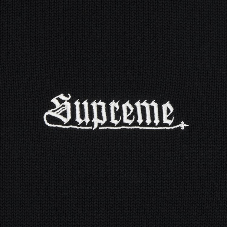 Supreme Old English Sweater Black