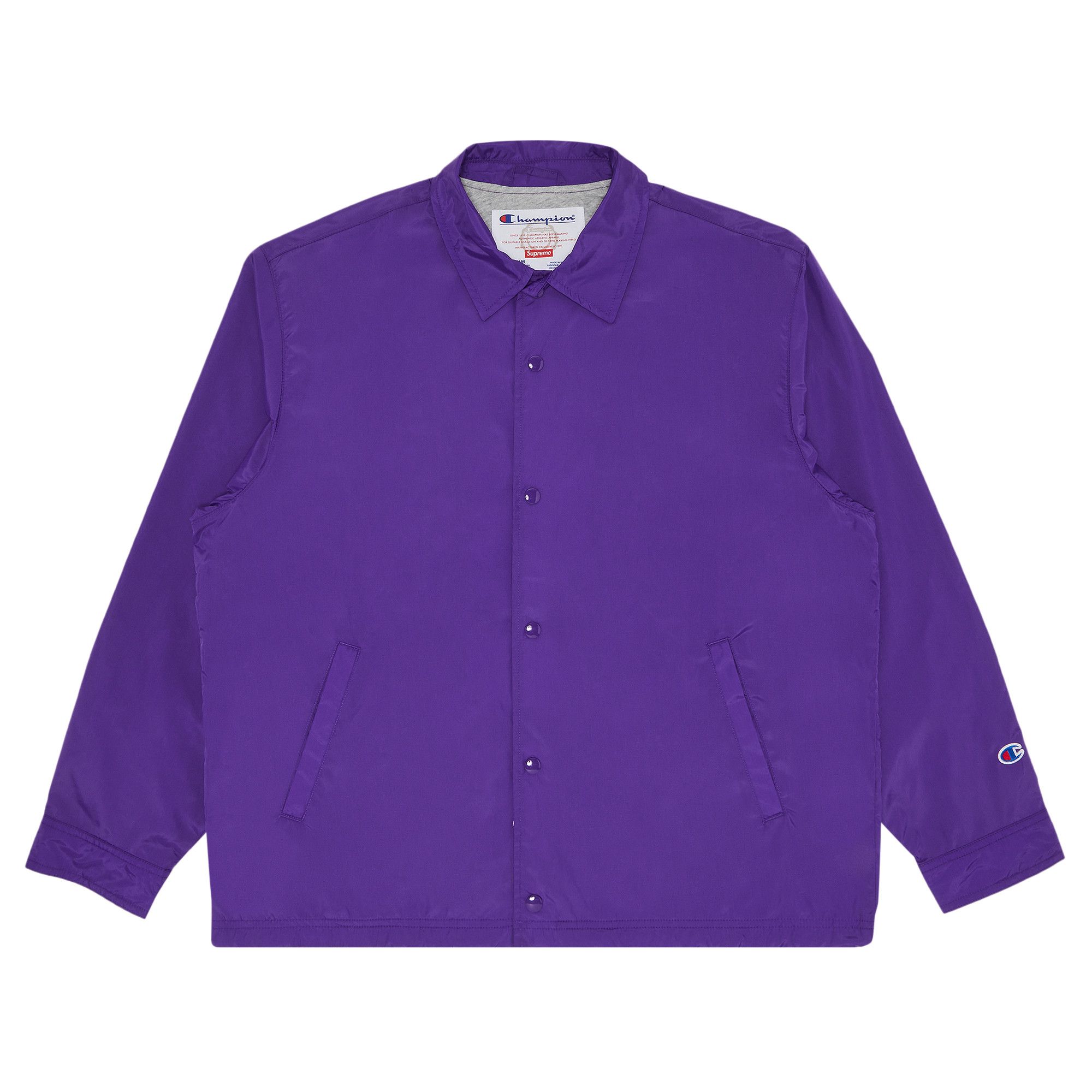 Buy Supreme x Champion Coaches Jacket Purple SS24J64 PURPLE GOAT AU