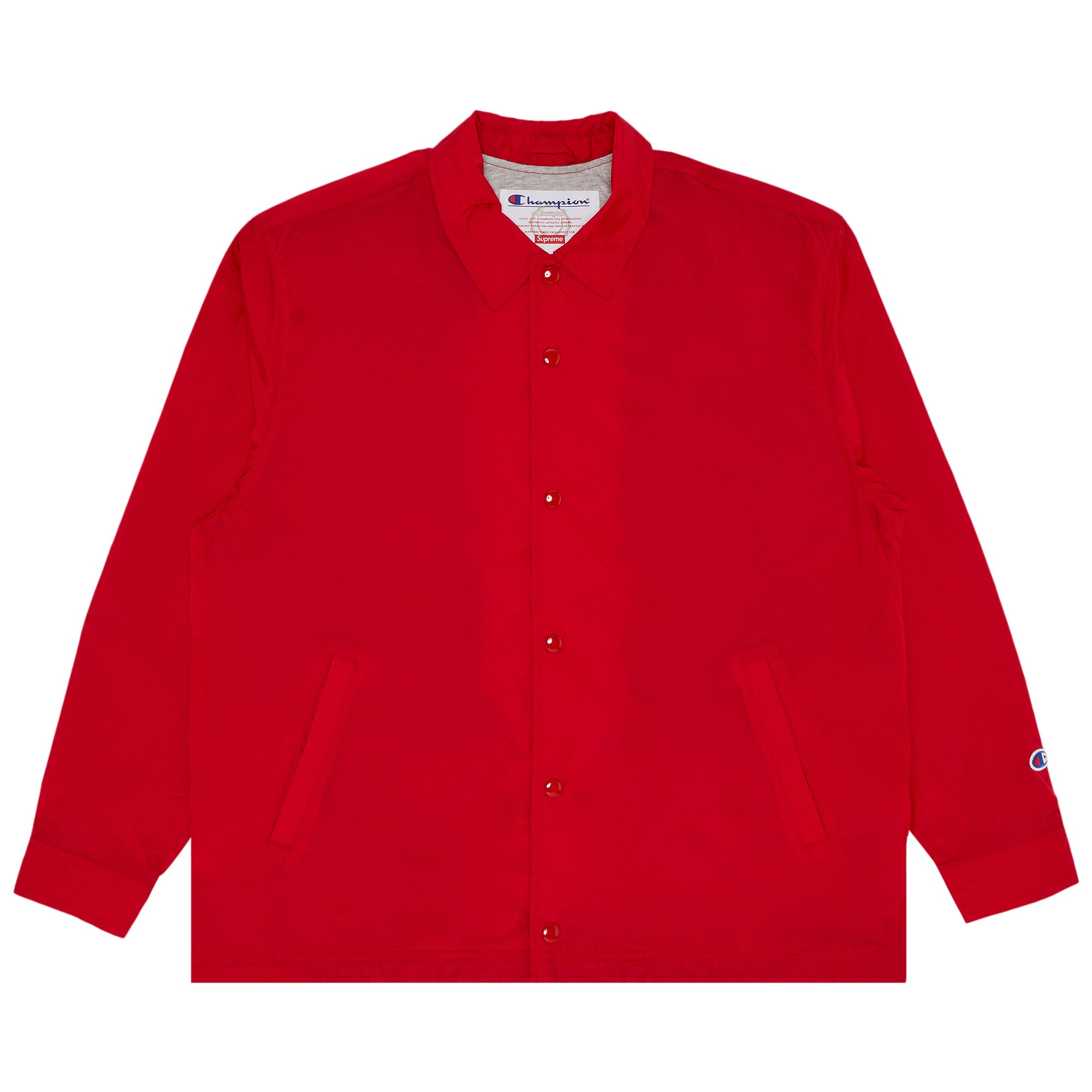 Buy Supreme x Champion Coaches Jacket 'Red' - SS24J64 RED | GOAT