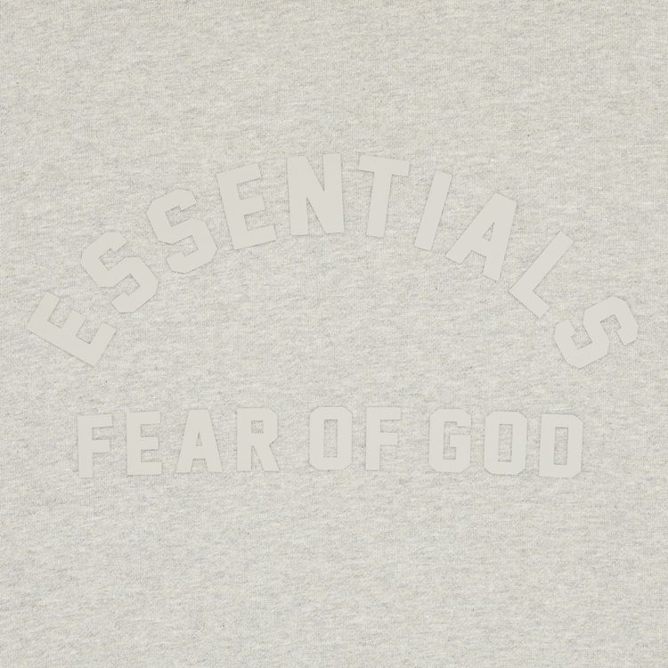 Fear of God Essentials Nylon Fleece Hoodie Dark Heather OatmealGarden Yellow