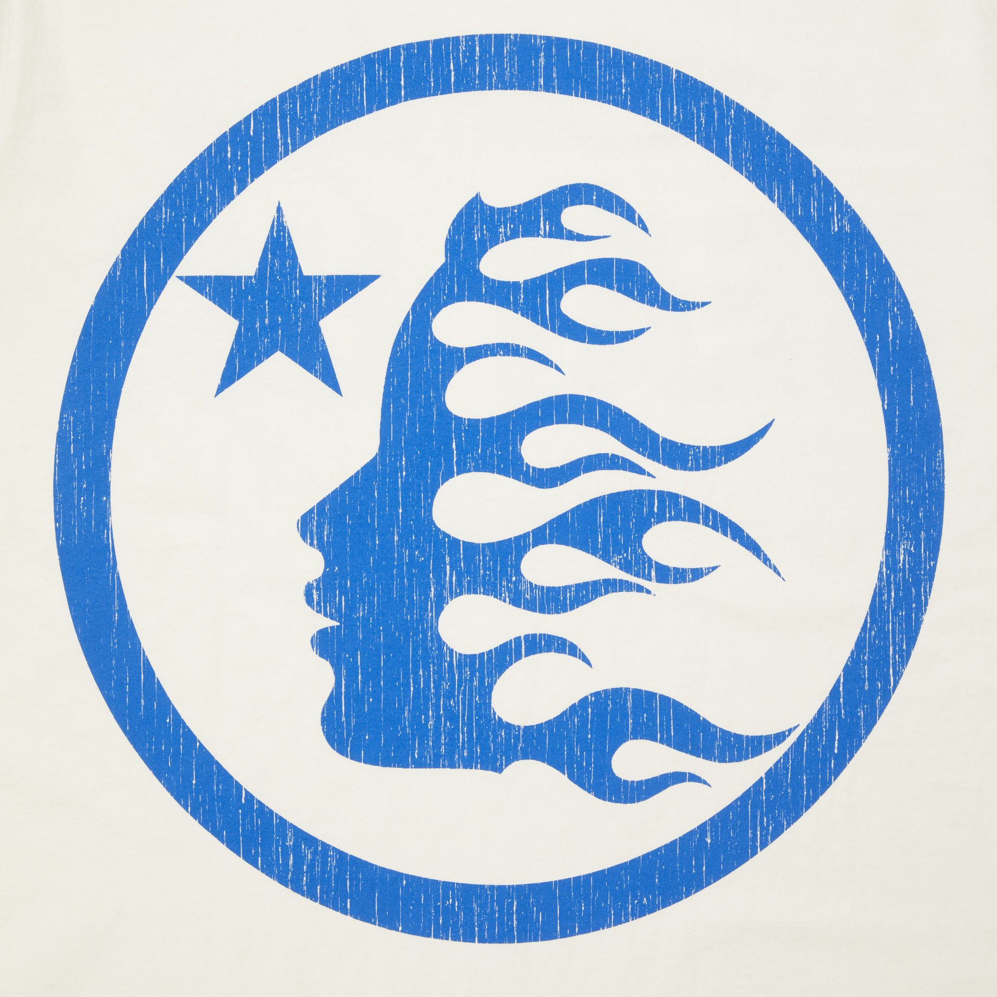 Buy Hellstar Beat Us! T-Shirt 'White/Blue' - HS SB 0653 WHIT | GOAT