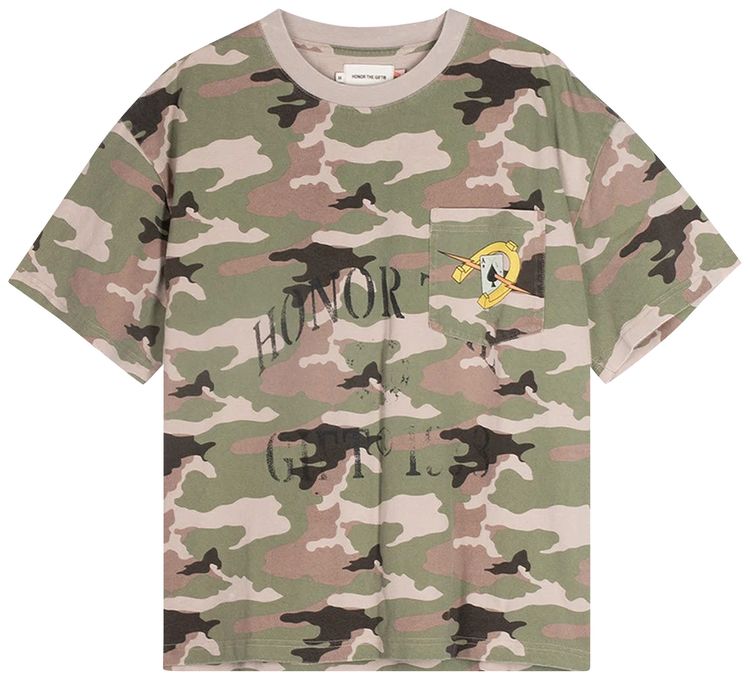 Honor The Gift Pocket Aces Short Sleeve Tee Camo