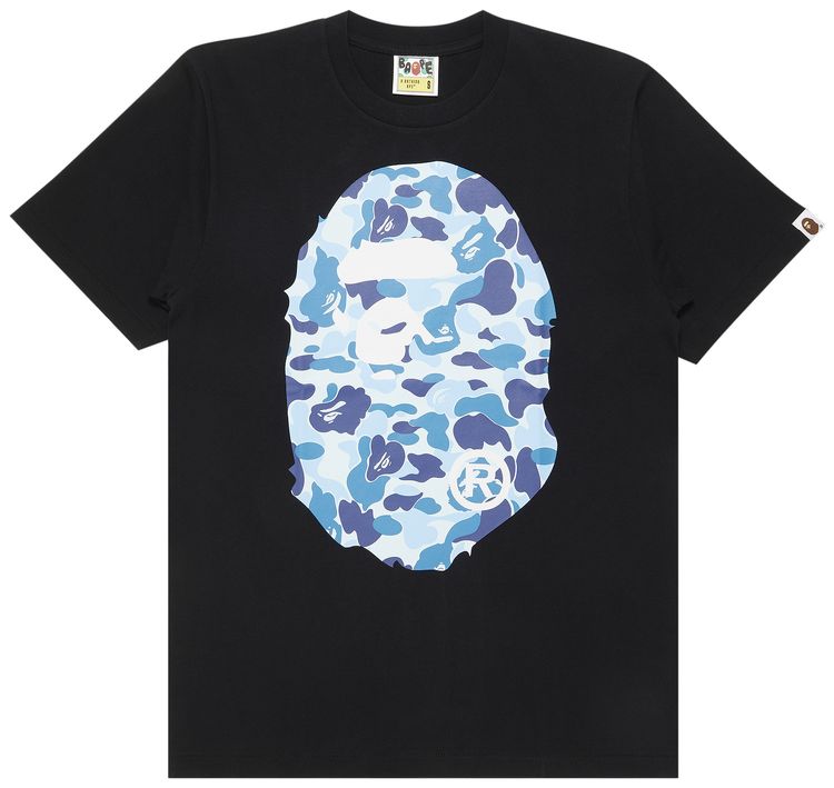 BAPE ABC Camo Big Ape Head Tee BlackBlue
